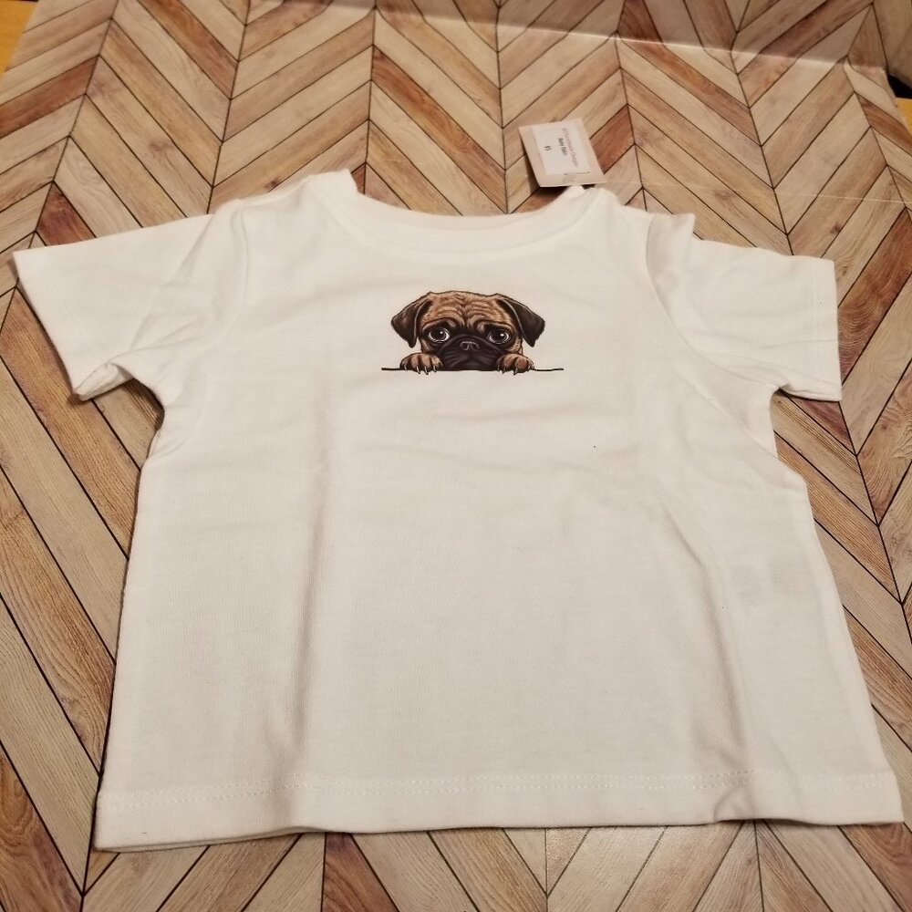 Baby Shirt – Puggle Puppy Graphic Tee (Pug Beagle Mix)